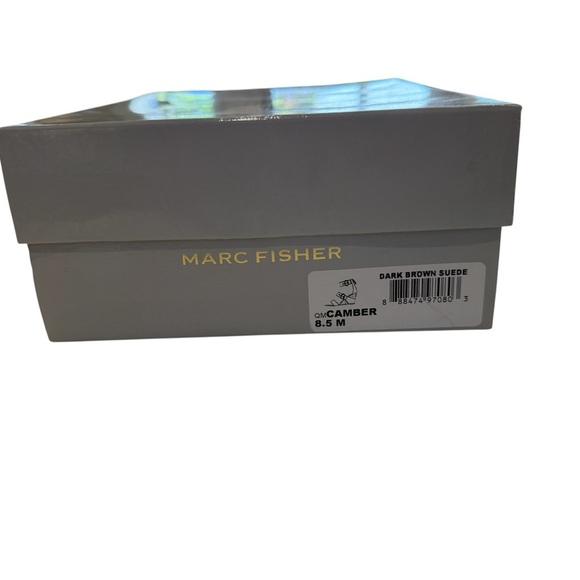 Mark Fisher Camber 8.5 Dark Brown Suede Cork Wedge Sandals - Picture 6 of 6